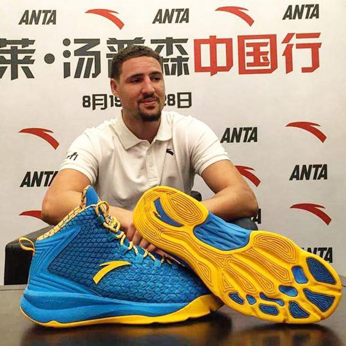 klay thompson shoe sponsor